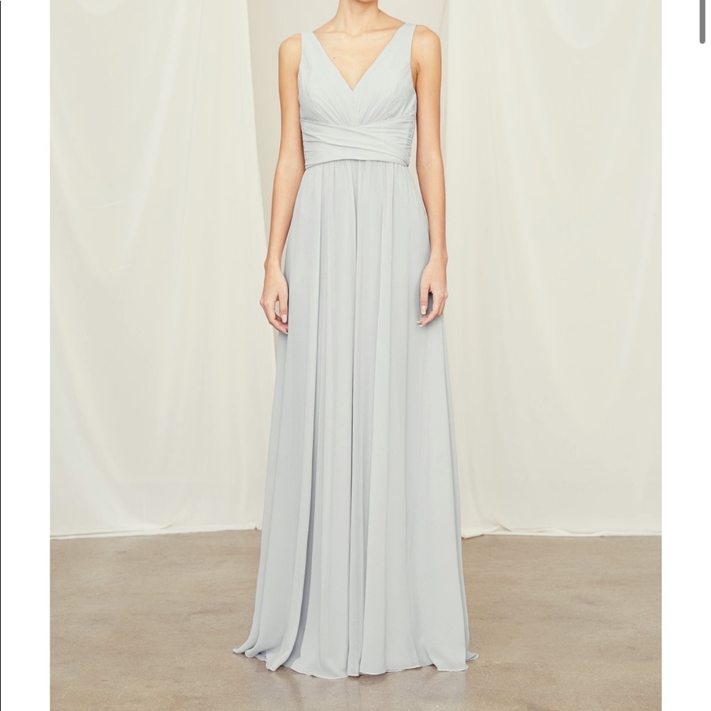 Amsale Blush Justine Bridesmaid Dress - Picture 3 of 4